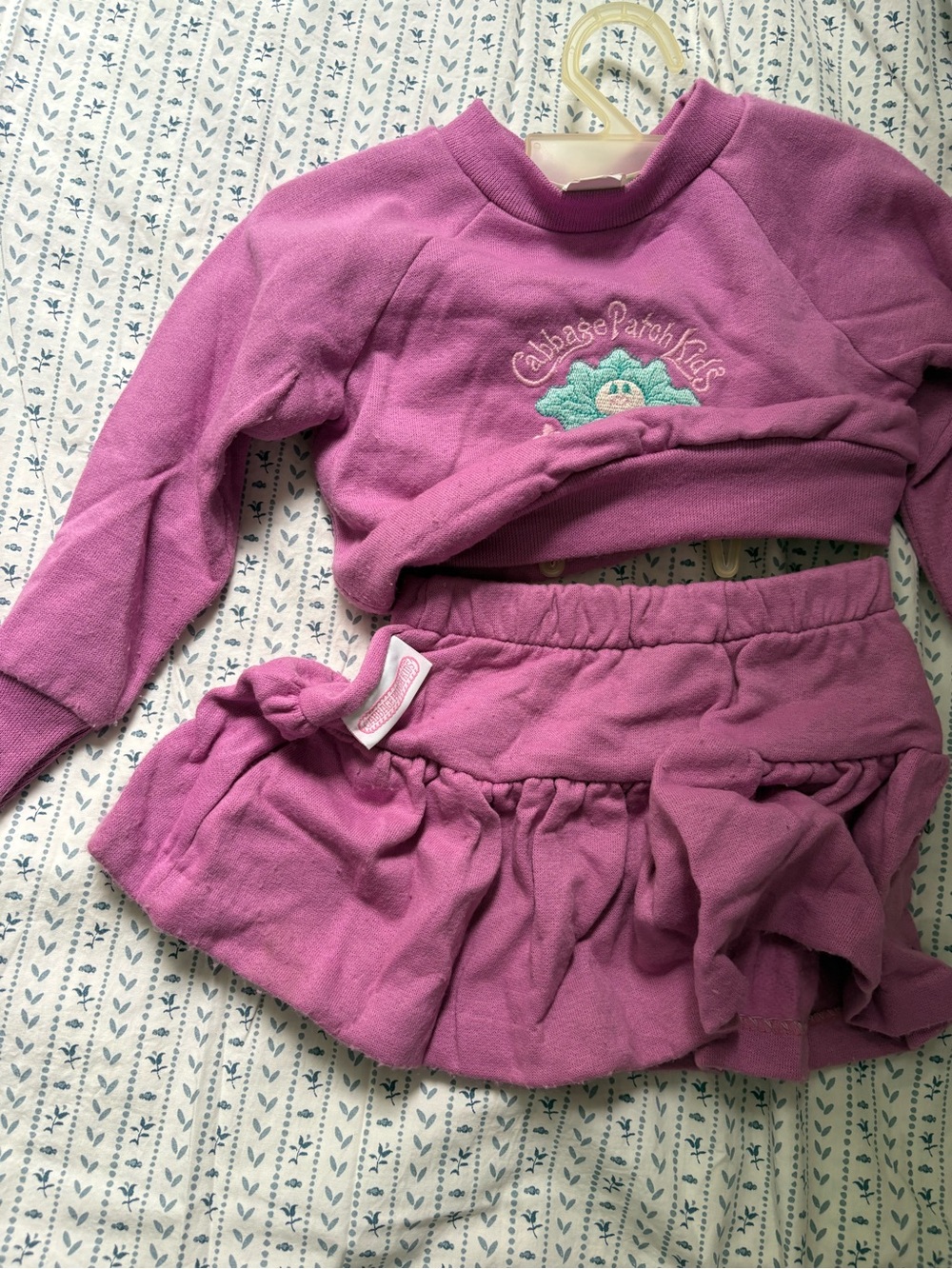 Cabbage Patch Kids Purple Two-Piece Skirt Set